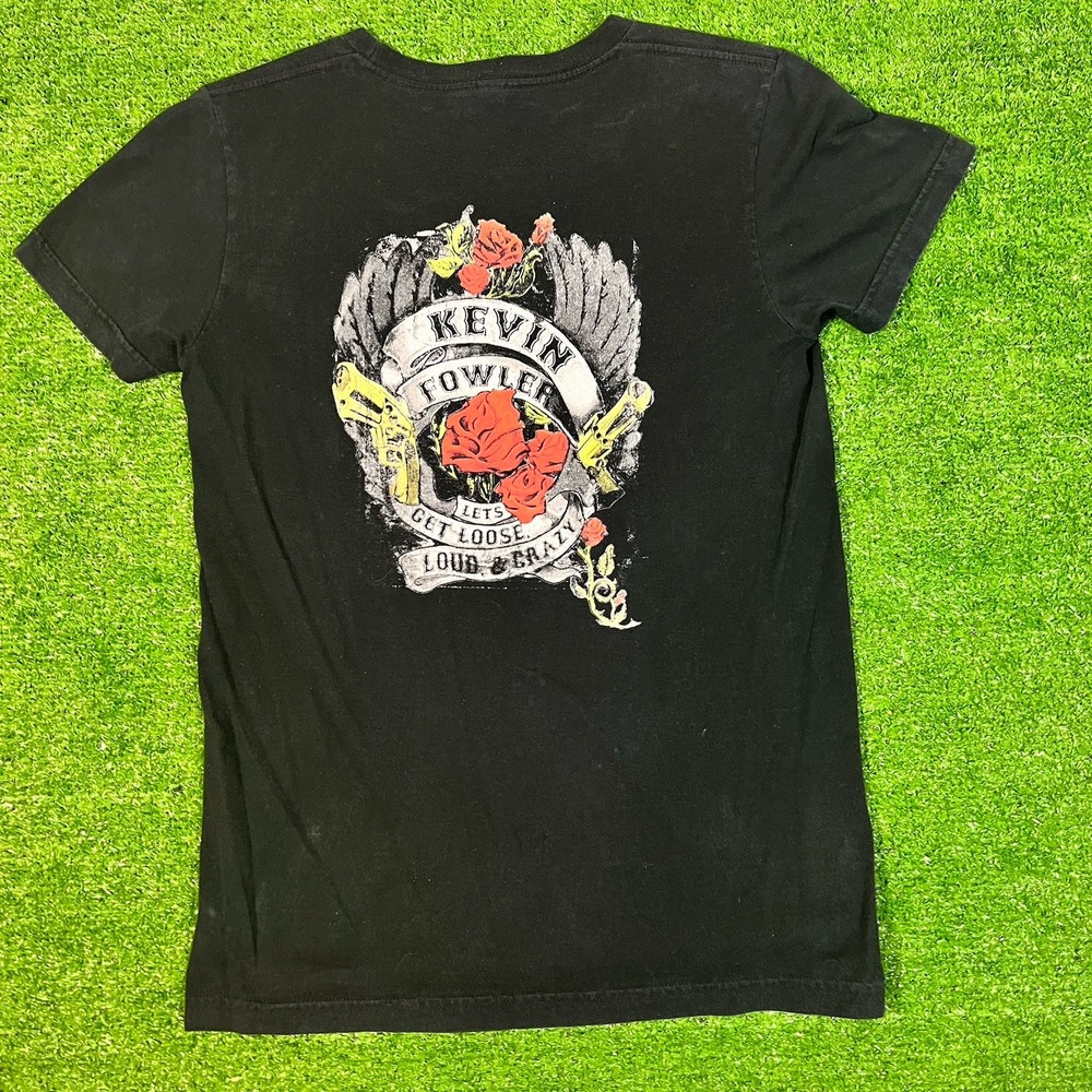 Y2K‎ Band Shirt Womens LG Texas Country Concert KFF Kevin Fowler Loud & Crazy